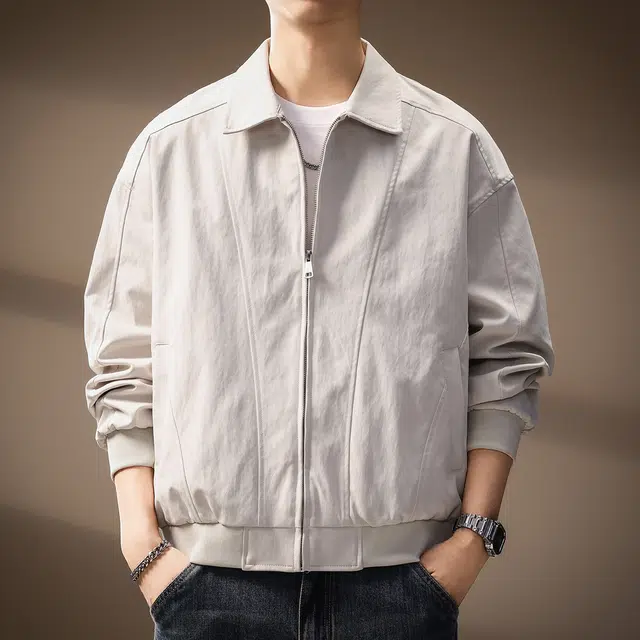 贵色 复古工装休闲百搭潮牌痞帅翻领夹克 男女同款