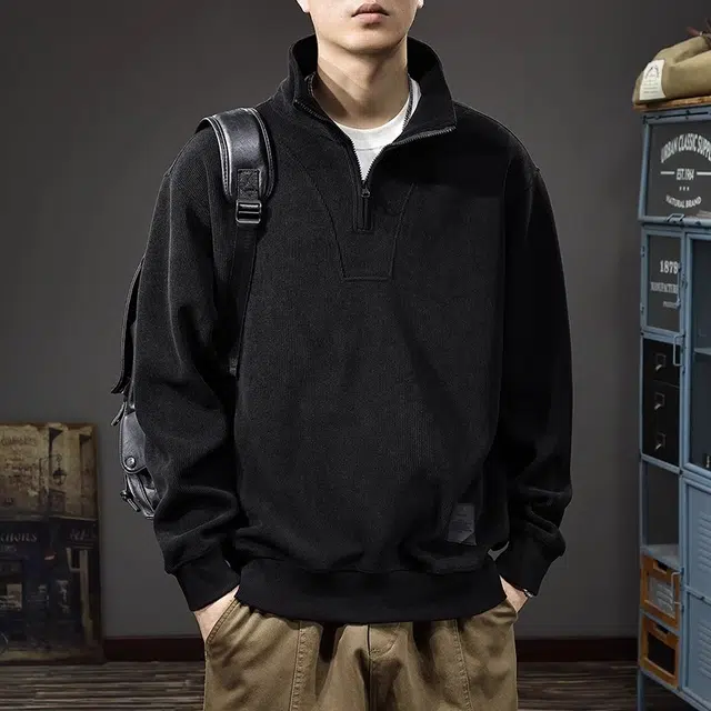 炳盛 雪尼尔上衣潮牌痞帅休闲外套卫衣 男女同款