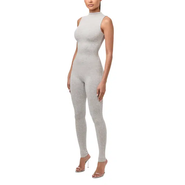 NAKED WARDROBE Sleeveless Sculpt Jumpsuit NW