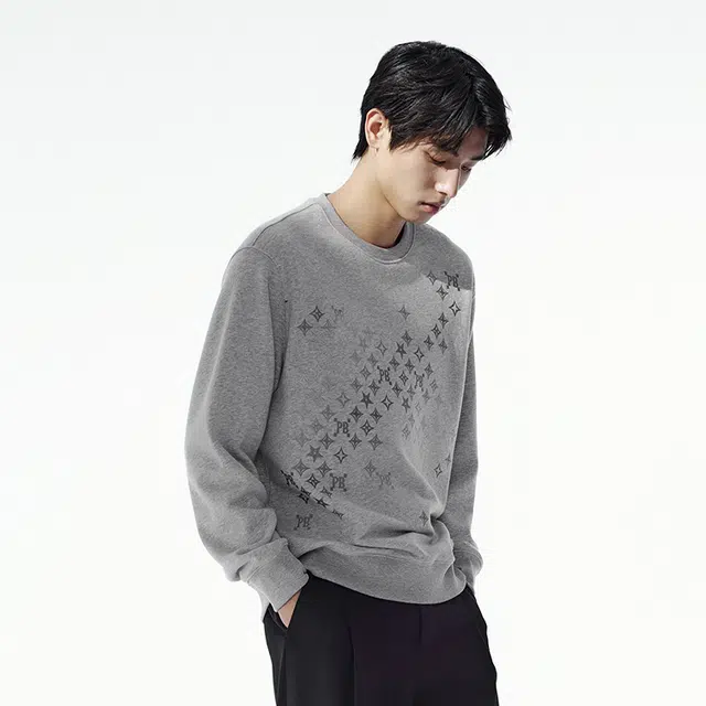 PEACEBIRD MEN Star Print Sweatshirt