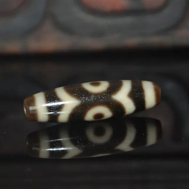 灵运宝 【师傅已加能量】#转运招财三眼风化老料油性天珠锁骨链散珠老矿风化油润包浆老料器磨损到位 玛瑙 吊坠 男女同款情侣款