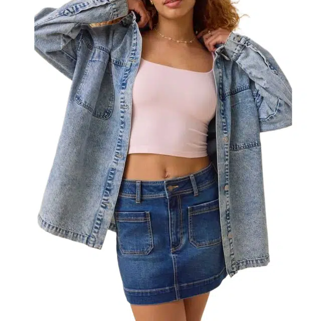 ALTAR'D STATE Mini Skirt Brynn Denim