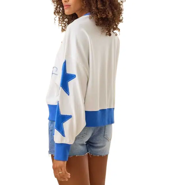 ALTAR'D STATE Stars and Stripes Beaded Crewneck