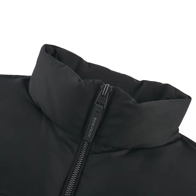 比音勒芬 静默复古老钱风穿搭舒适百搭时尚大气气质都市质感基础菱形格老花拼接立领白鸭绒马甲 男款