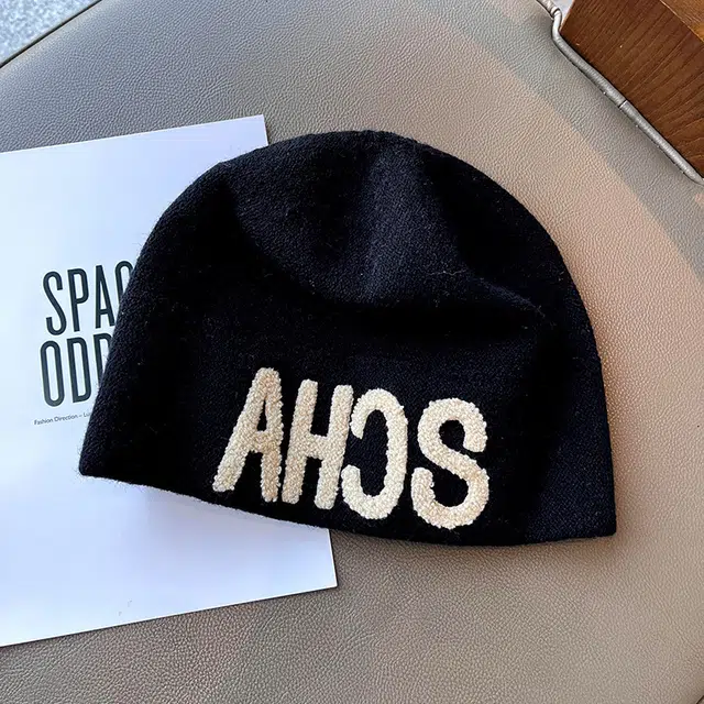 恩僾德 美式慵懒风大头围针织毛线冷帽小众高颜值秋冬百搭堆堆帽保暖显脸小包头 腈纶 绒线帽 男女同款情侣款