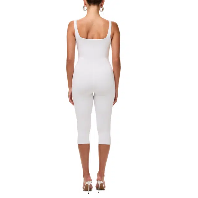 NAKED WARDROBE Tank Capri Jumpsuit Smooth