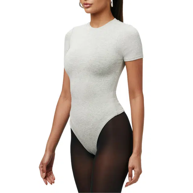 NAKED WARDROBE NW Crewneck Short Sleeve Bodysuit