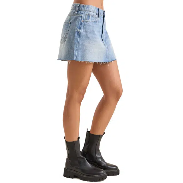 ALTAR'D STATE Macey Denim Mini Skirt