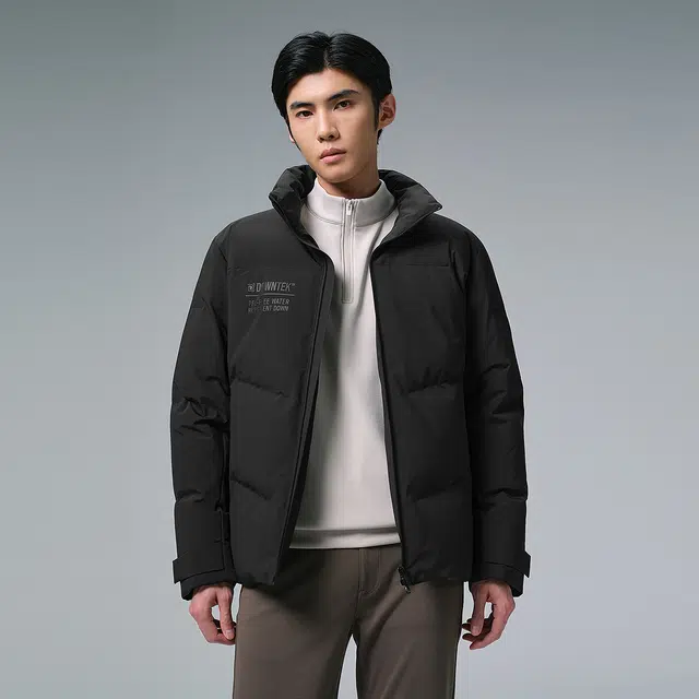 利郎 商务休闲立领锻炼质感通勤纯色保暖拒水羽绒服 男款
