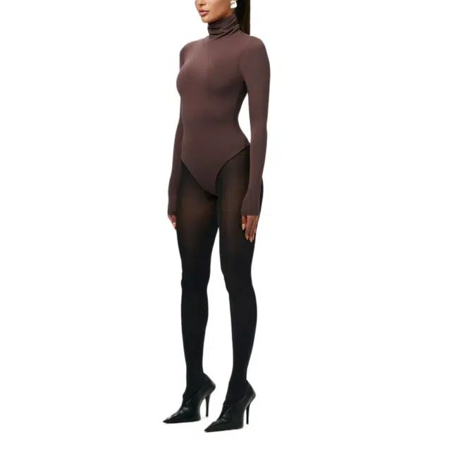 NAKED WARDROBE NW Turtleneck Bodysuit