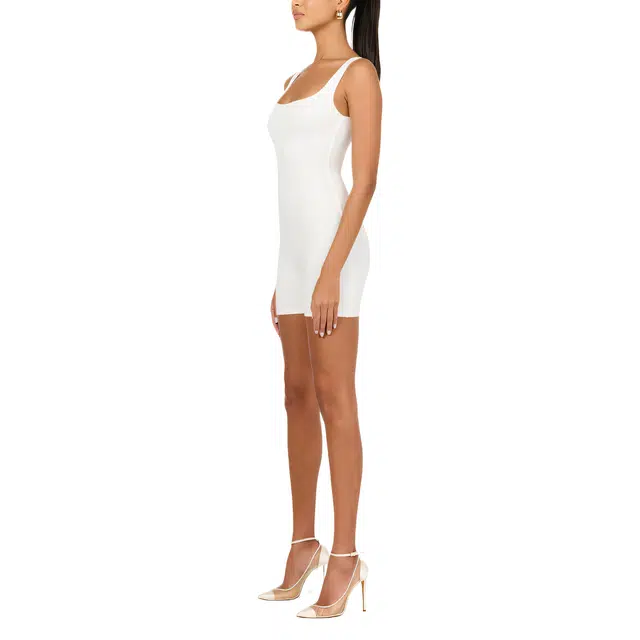 NAKED WARDROBE Scooped Tank Romper NW