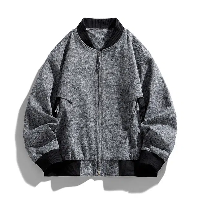 马员外 工装时尚休闲美式翻领百搭时尚简约夹克 男款