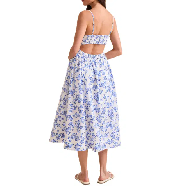 ALTAR'D STATE Bayley Floral Midi Dress