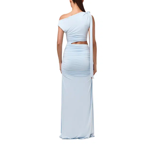 NAKED WARDROBE Off-Shoulder Asymmetric Dress Smooth