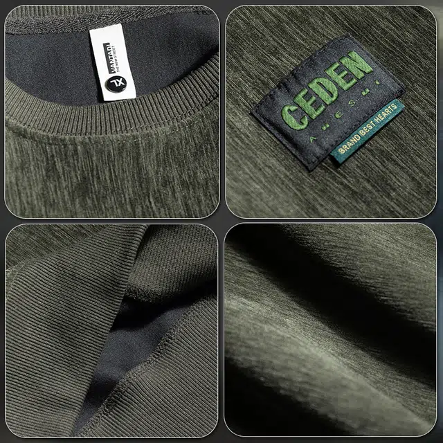 前进牛 美式复古经典潮流痞帅条纹极简风重磅雪尼尔圆领长袖潮牌户外百搭休闲上衣卫衣 男款