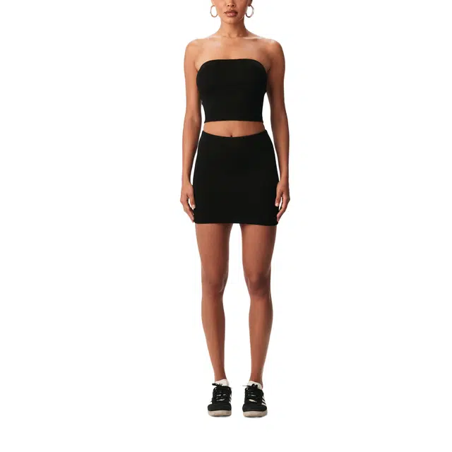 NAKED WARDROBE Tube Crop Top NW