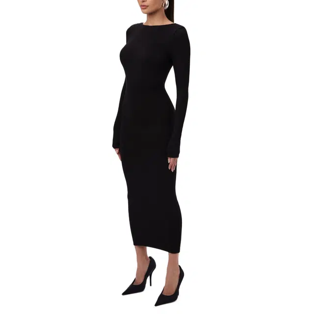 NAKED WARDROBE Open Back Midi Dress NW