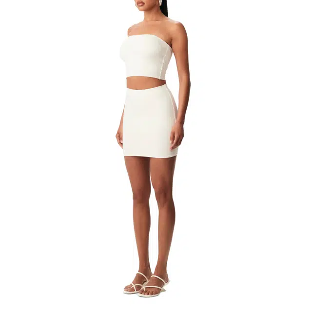 NAKED WARDROBE Tube Crop Top NW