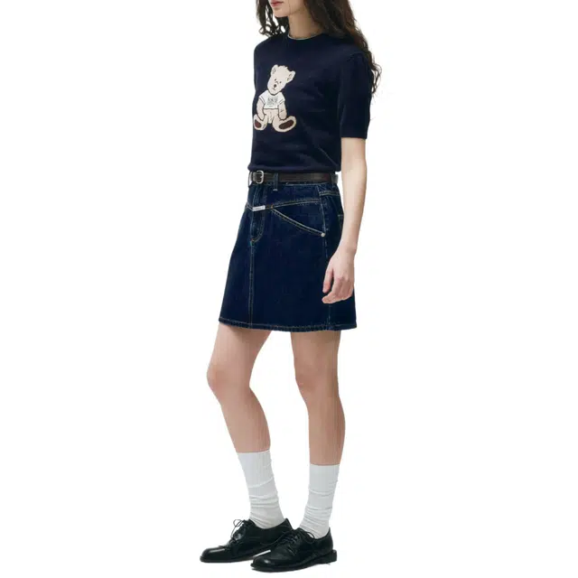 MARITHE FRANCOIS GIRBAUD W DOODLE BEAR HALF KNIT