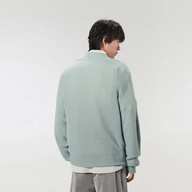 速写 纯色圆领休闲长袖套头毛衣 男女同款