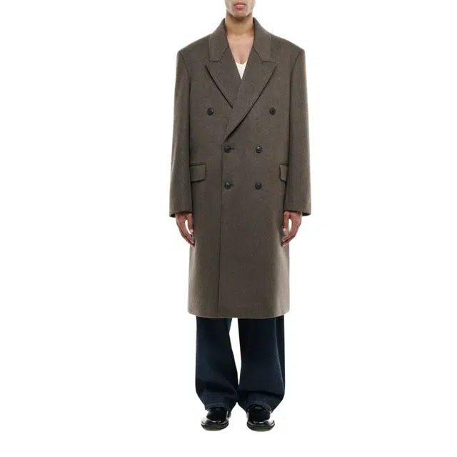 BESLOW OVERSIZED CASHMERE DOUBLE BREASTED COAT