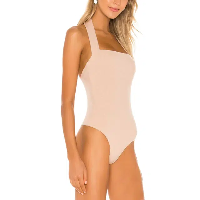 SUPERDOWN Candice Halter Bodysuit