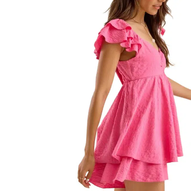 ALTAR'D STATE Rachel Flutter Sleeve Romper
