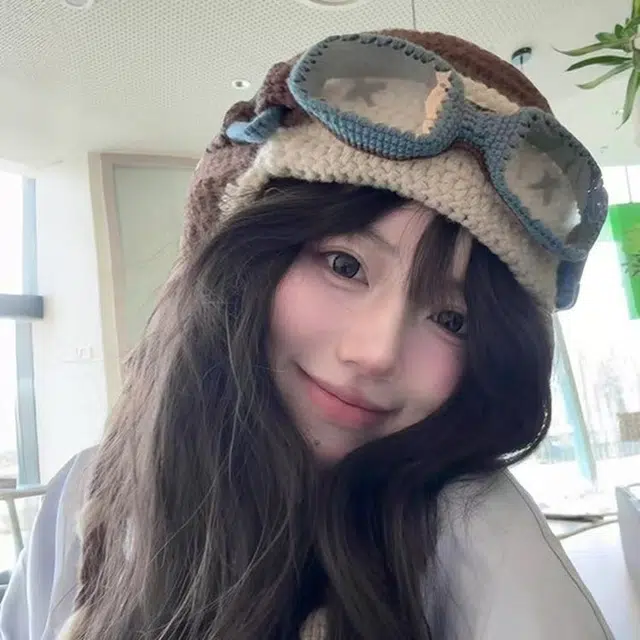 恩僾德 日系可爱针织小众高颜值显脸小保暖骑车小众百搭护耳潮流 聚酯纤维 雷锋帽 男女同款情侣款