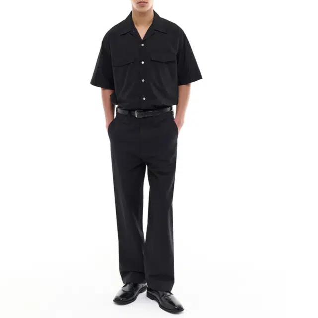 BESLOW WASHED MILITARY HALF SHIRT