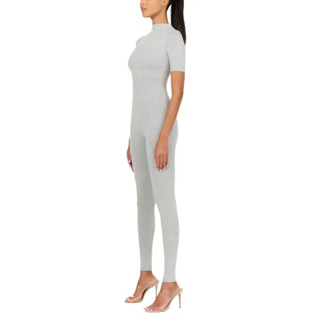 NAKED WARDROBE Sculpt Short Sleeve Jumpsuit NW