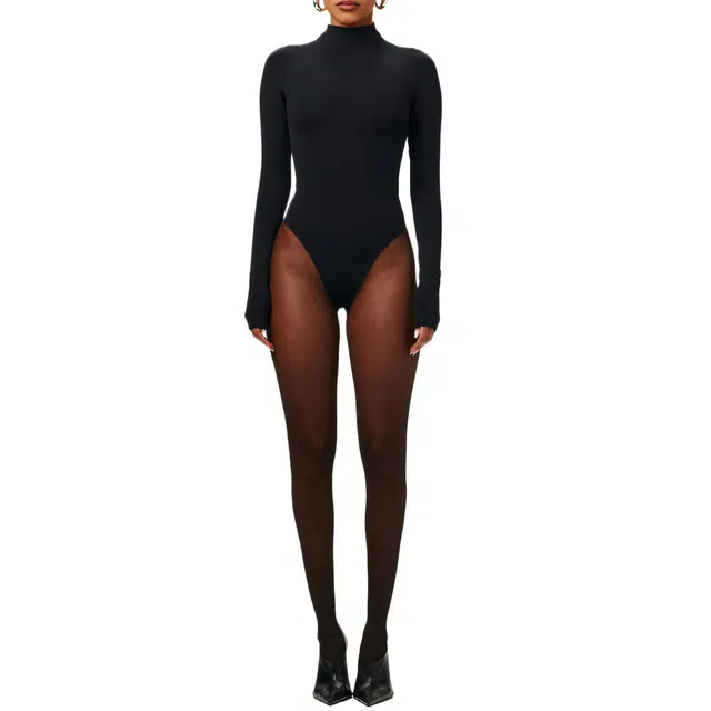 NAKED WARDROBE Butter Boatneck Bodysuit