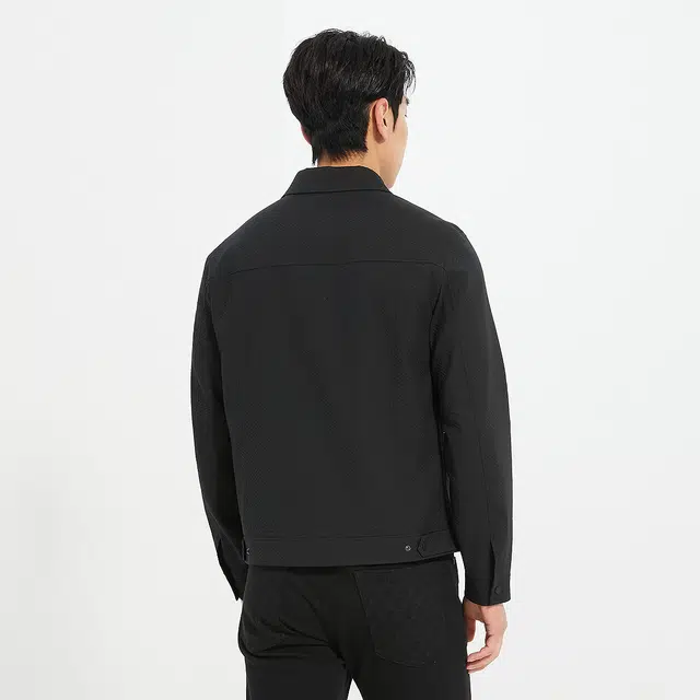 利郎 短款都市休闲肌理提花翻领时尚潮流口袋装饰秋季夹克外套 男款