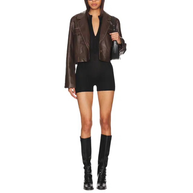 SUPERDOWN Faux Leather Jacket Blakely