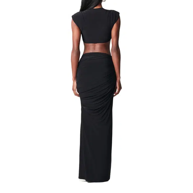 NAKED WARDROBE Hourglass Scoop Waist Maxi Skirt