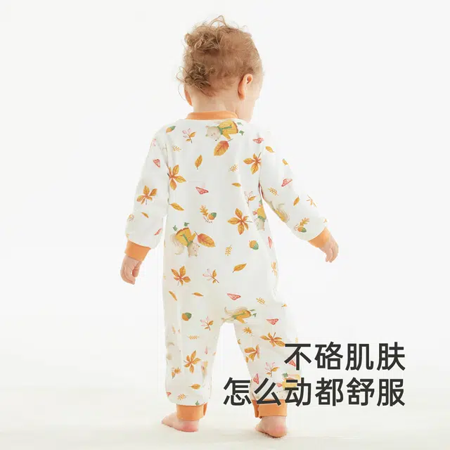 英氏 时尚舒适亲肤柔软满印连体衣 婴幼童