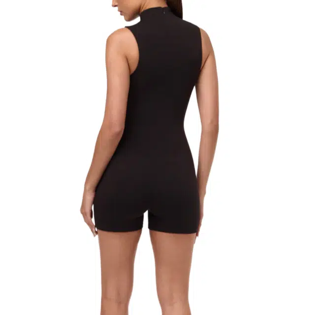 NAKED WARDROBE Sleeveless Sculpt Romper Smooth