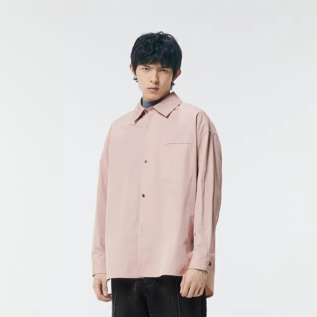 速写 简约通勤休闲长袖衬衫 男女同款