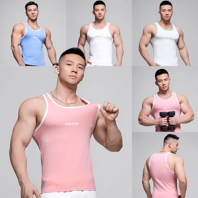 墨立方 力量型剪裁 动态贴合  展现健硕身材背心 男款