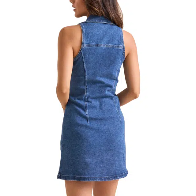 ALTAR'D STATE Collared Denim Dress Penelope
