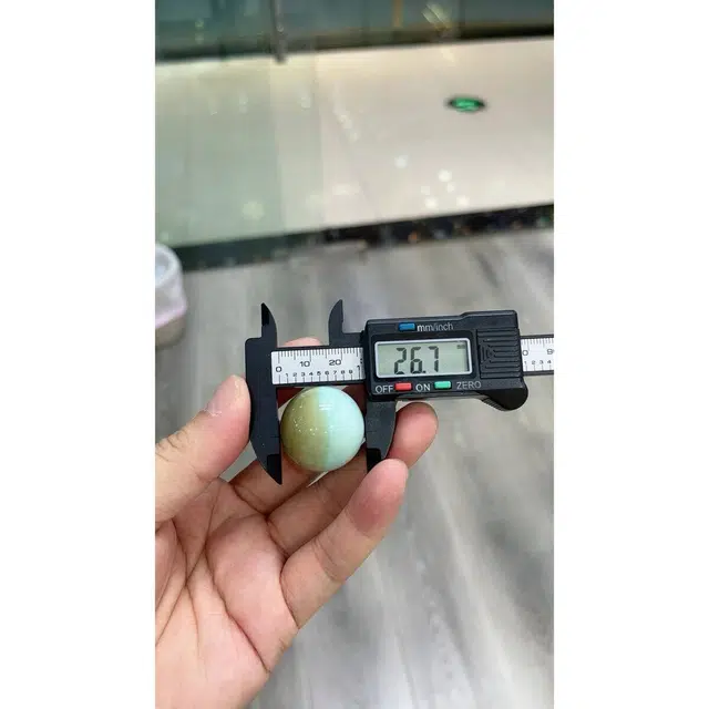 灵运宝 【师傅已加能量】#转运招财一物一图湖北原矿大俏色天眼圆珠单珠高瓷高色菜籽黄无油无水 绿松石 吊坠 男女同款情侣款