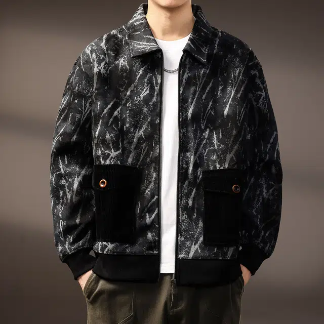 贵色 美式潮牌舒适百搭夹克外套 男女同款