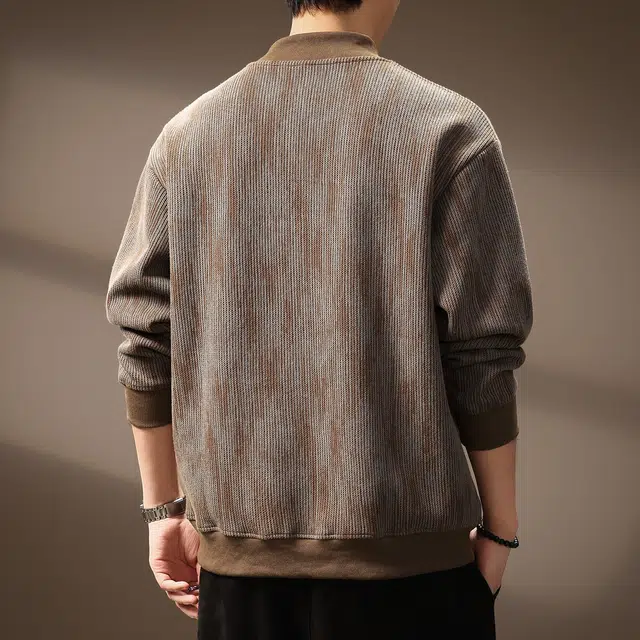 贵色 潮牌复古拼接重磅长袖日系潮流亲肤柔软百搭卫衣 男女同款