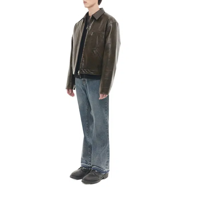BESLOW WASHED SEMI BOOTSCUT JEANS WASHED