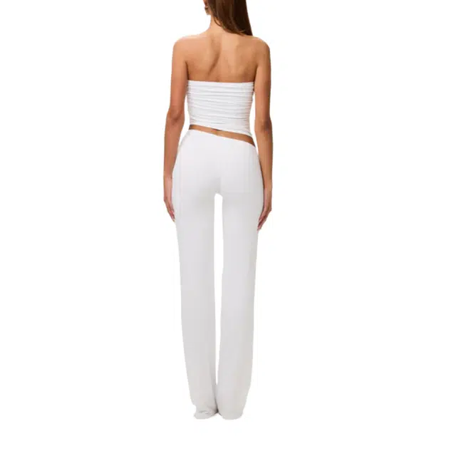 NAKED WARDROBE Asymmetric Bootcut Pant Smooth