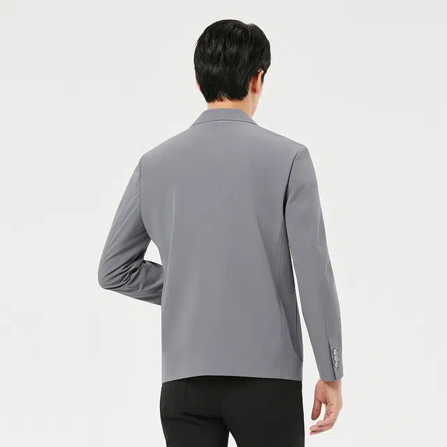 利郎 时尚商务纯色简约秋季平驳领通勤风西装 男款