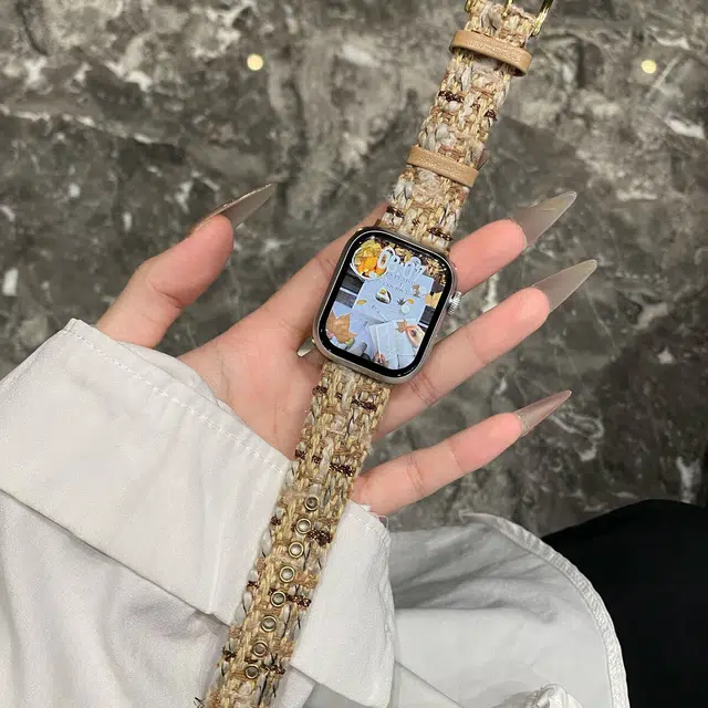酷巴索 表带 苹果适用 织物材质 个性织物表带男女通用