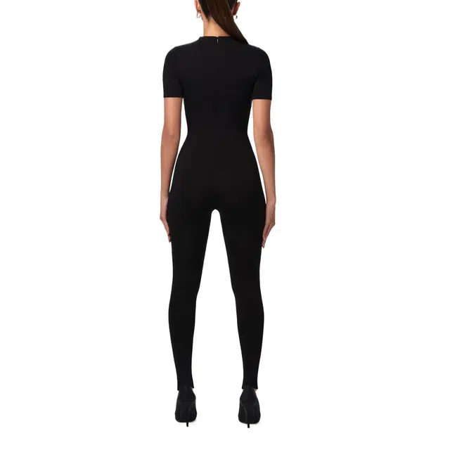 NAKED WARDROBE NW Sculpt Short Sleeve Jumpsuit
