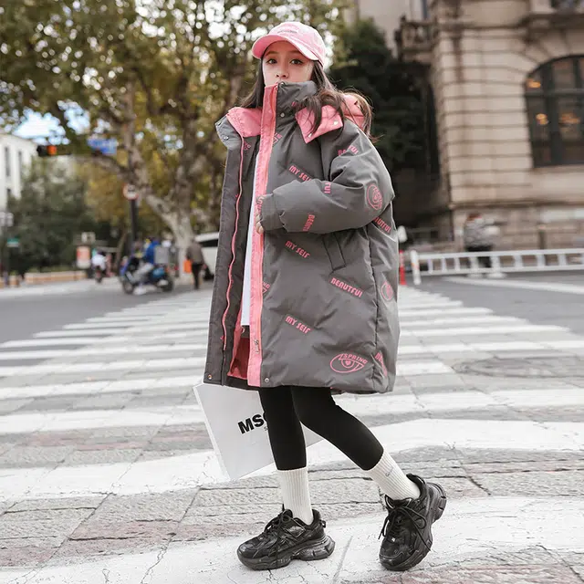 雅鹿棉衣 甜美保暖时尚柔软 粉色 青少年