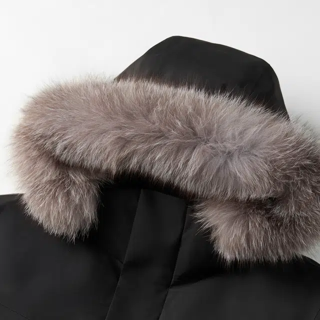 比音勒芬 新疆鹅绒系列 冬季毛领派克羽绒服 男款