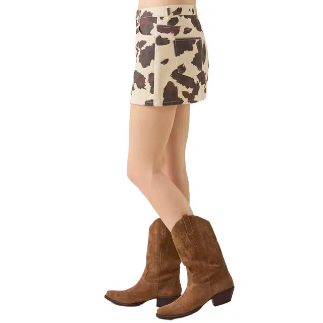 ALTAR'D STATE Bo Cow Print Skirt